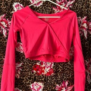 Long sleeve champion crop top workout top